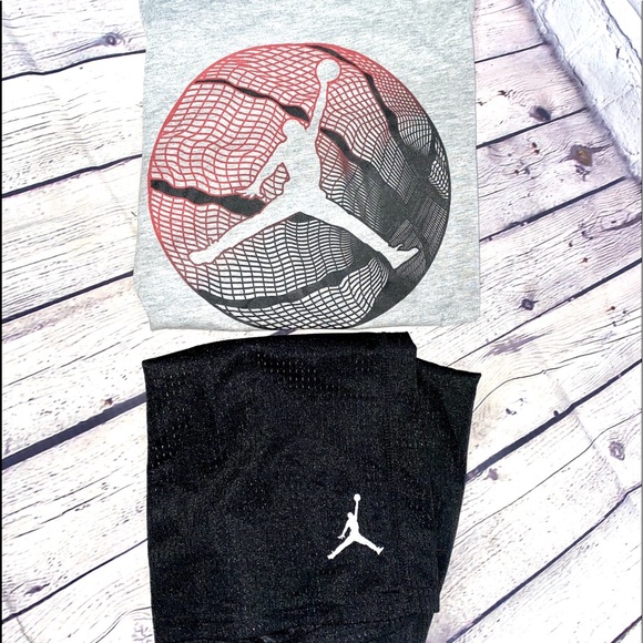 Air Jordan Jumpman Boys Short Sleeve Shirt Shorts Set Medium